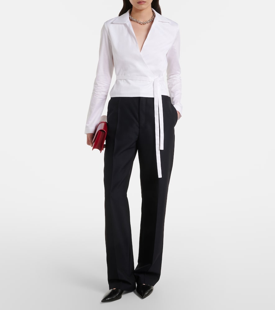 Bronte Cotton Wrap Top