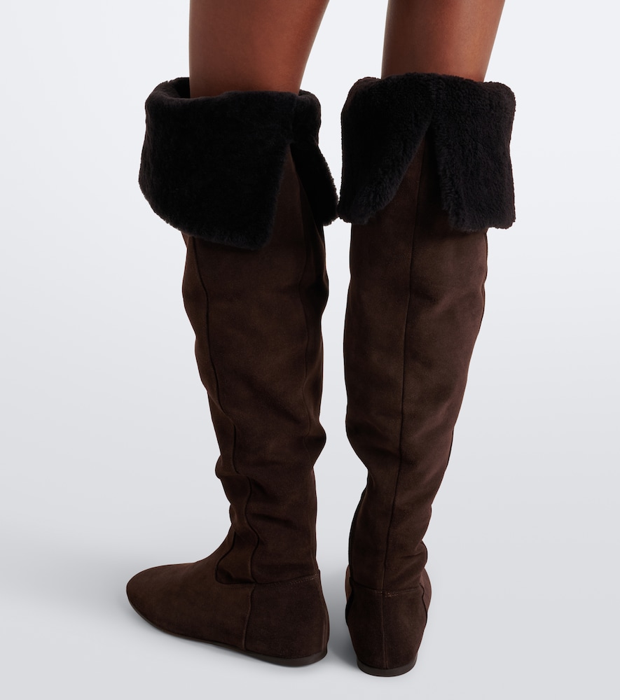 Shearling And Knee-High Boots