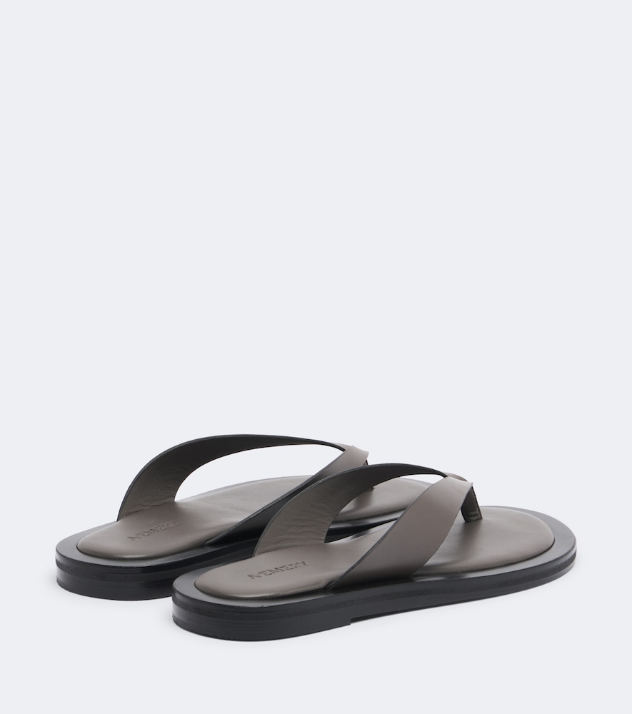 Marcelle Leather Thong Sandals