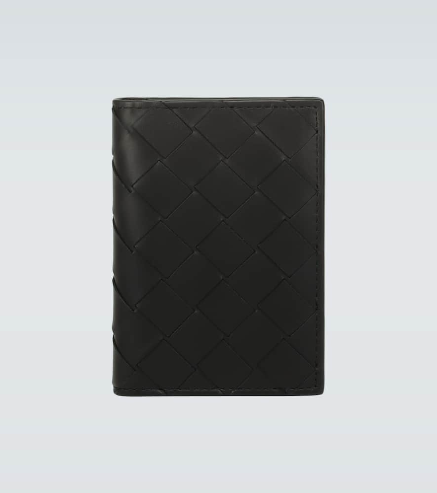 BOTTEGA VENETA FOLDED LEATHER CARDHOLDER