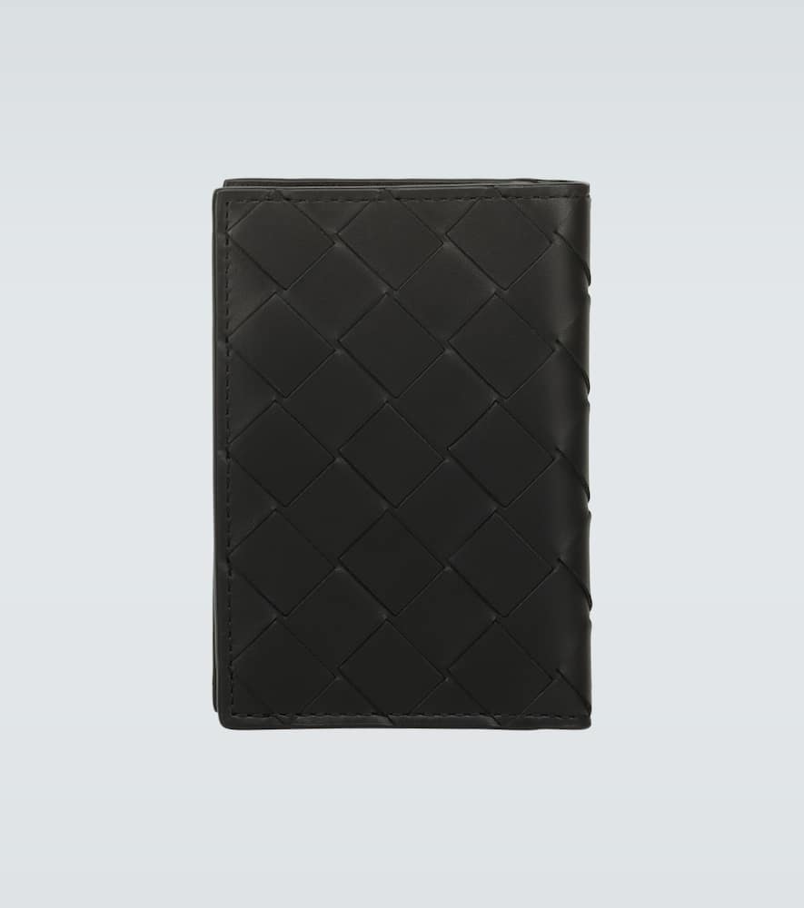 BOTTEGA VENETA FOLDED LEATHER CARDHOLDER