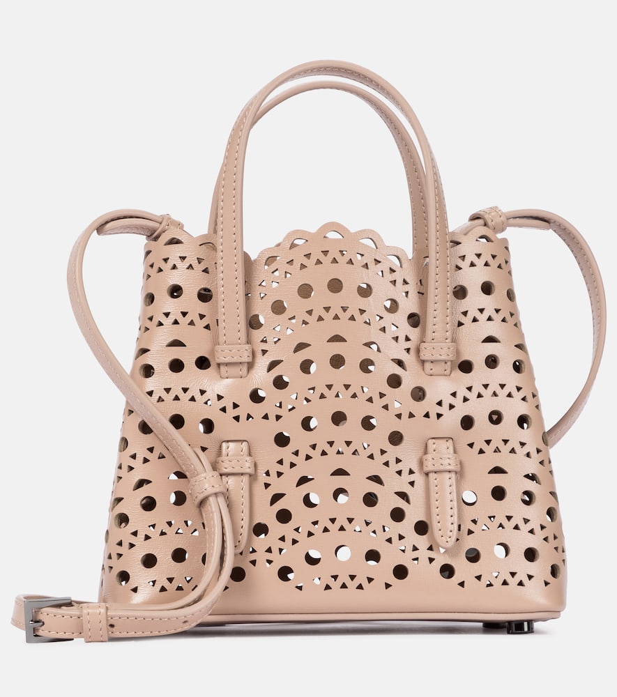 Alaïa Le Mina 16 Vienne Wave leather tote bag