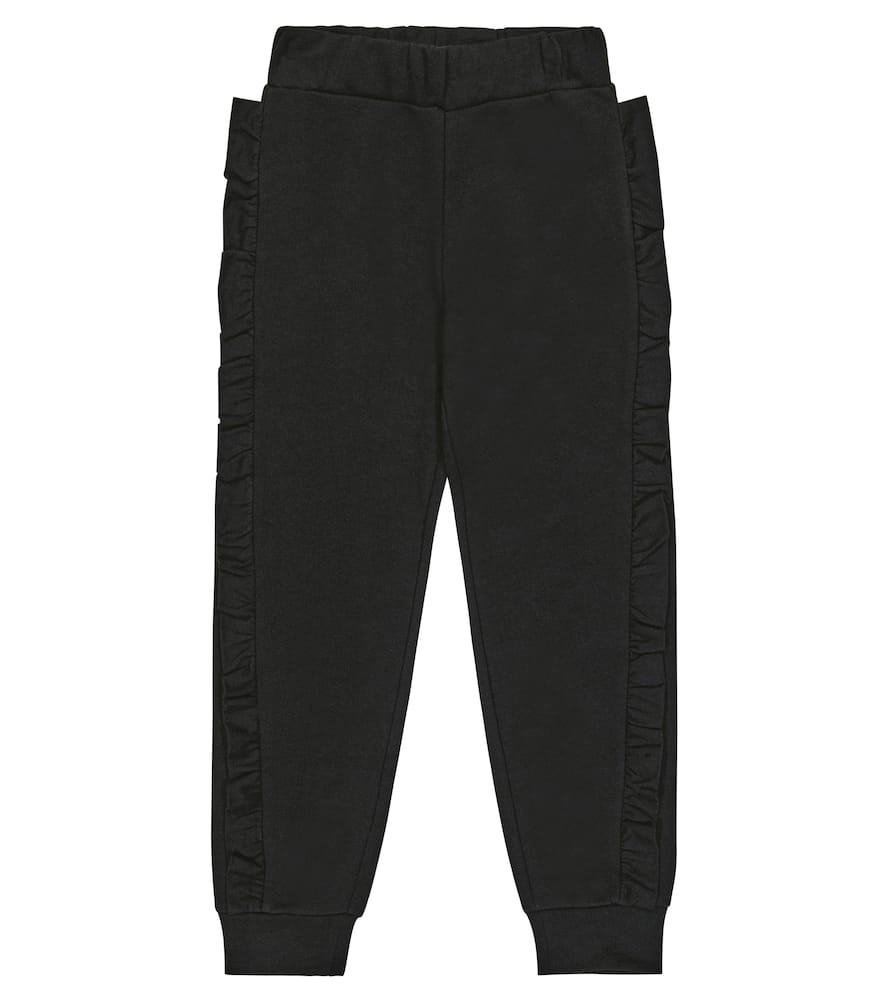 Balmain Kids Ruffle-trimmed jersey sweatpants