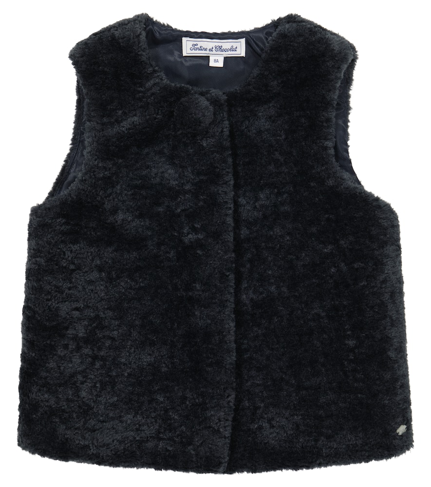 Tartine et Chocolat Faux fur vest