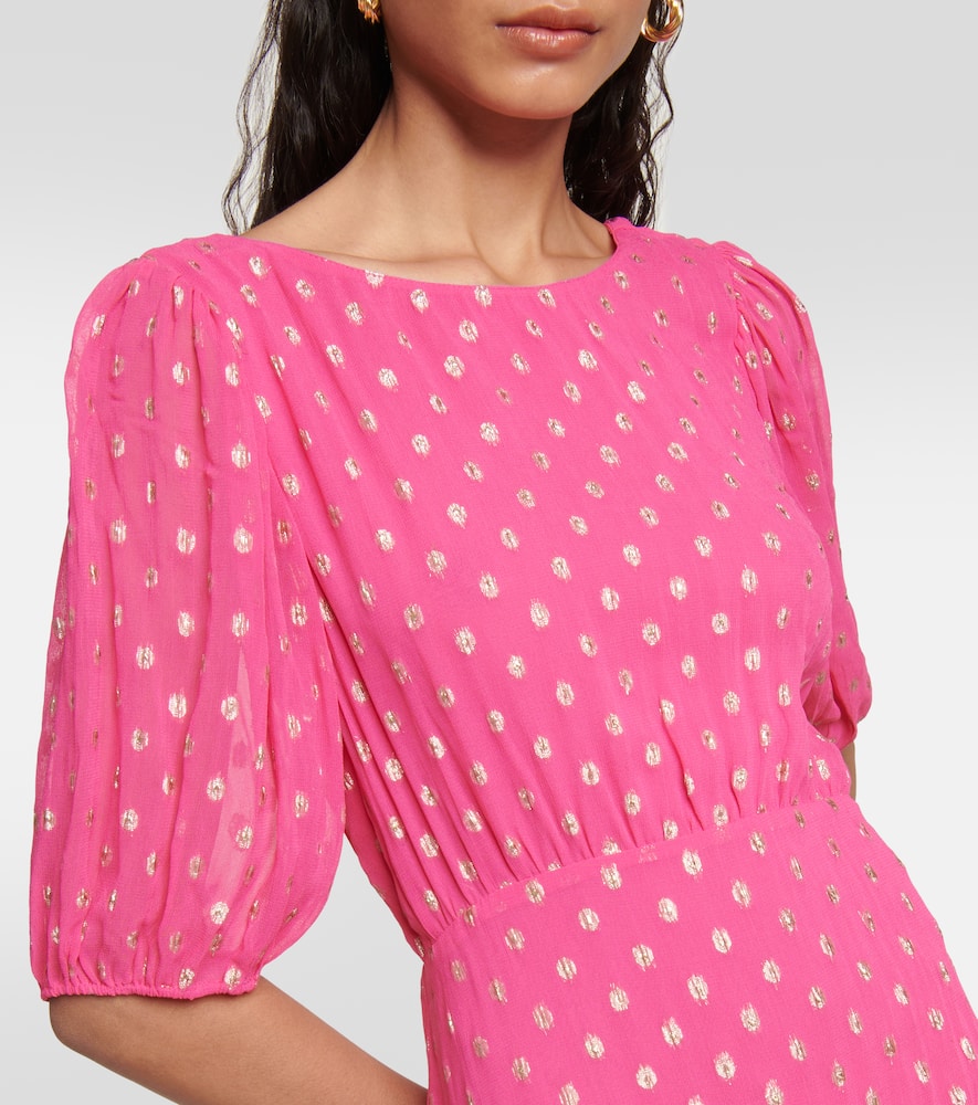 RIXO LONDON SHIREEN FIL COUPÉ GEORGETTE MAXI DRESS