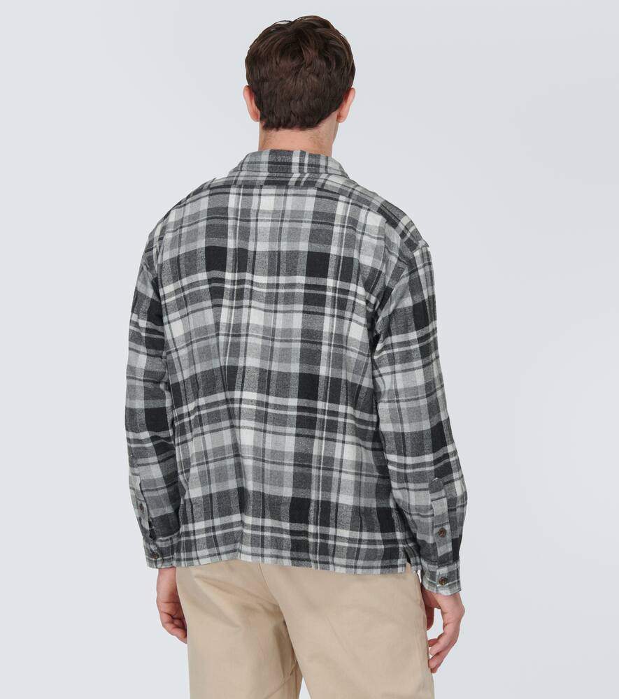 Polo Ralph Lauren Checked Cotton Flannel Shirt In White