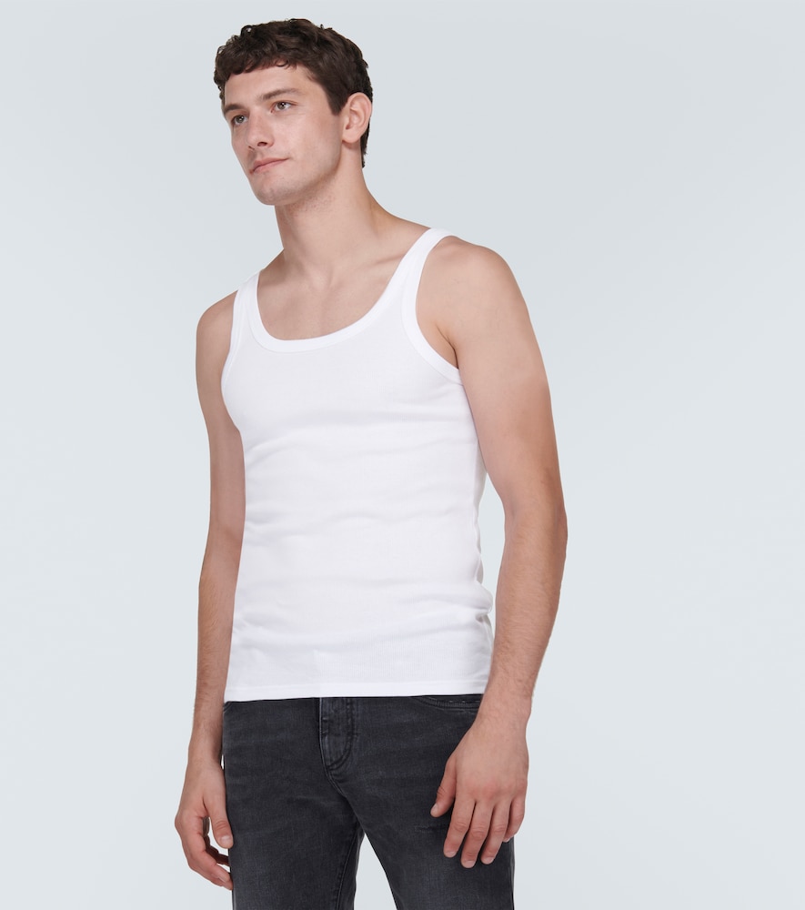  Dolce&gabbana Dolce&gabbana Logo Cotton Tank Top 