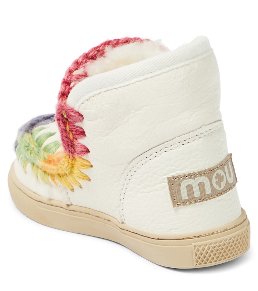  Mou Kids Mou Kids Sneakers Aus Leder Mit Shearling 