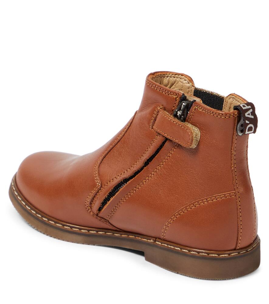 Pom D'api City Jodzip Leather Boots In Brown
