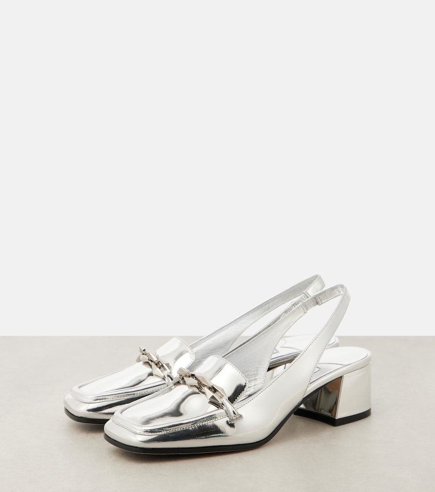  Jimmy Choo Jimmy Choo Slingback-pumps Diamond Tilda 45 Aus Metallic-leder 