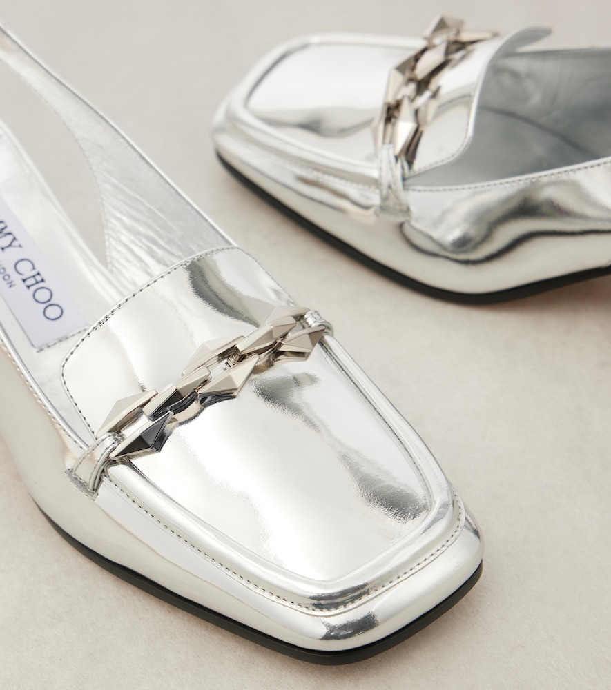  Jimmy Choo Jimmy Choo Slingback-pumps Diamond Tilda 45 Aus Metallic-leder 