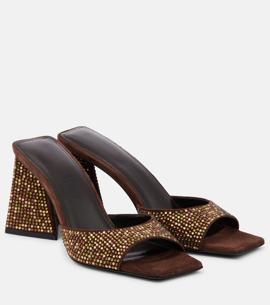 Devon 85 embellished leather mules