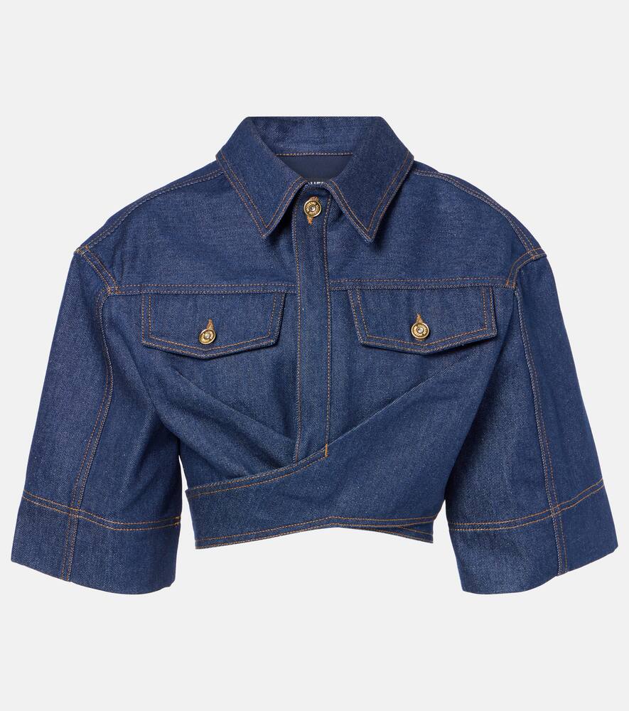 Jacquemus Le Haut De-Nîmes denim crop top