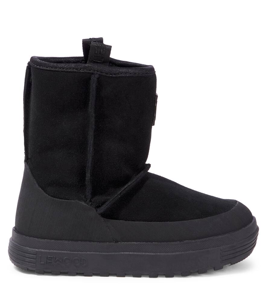 Liewood Mattie Suede Boots In Black