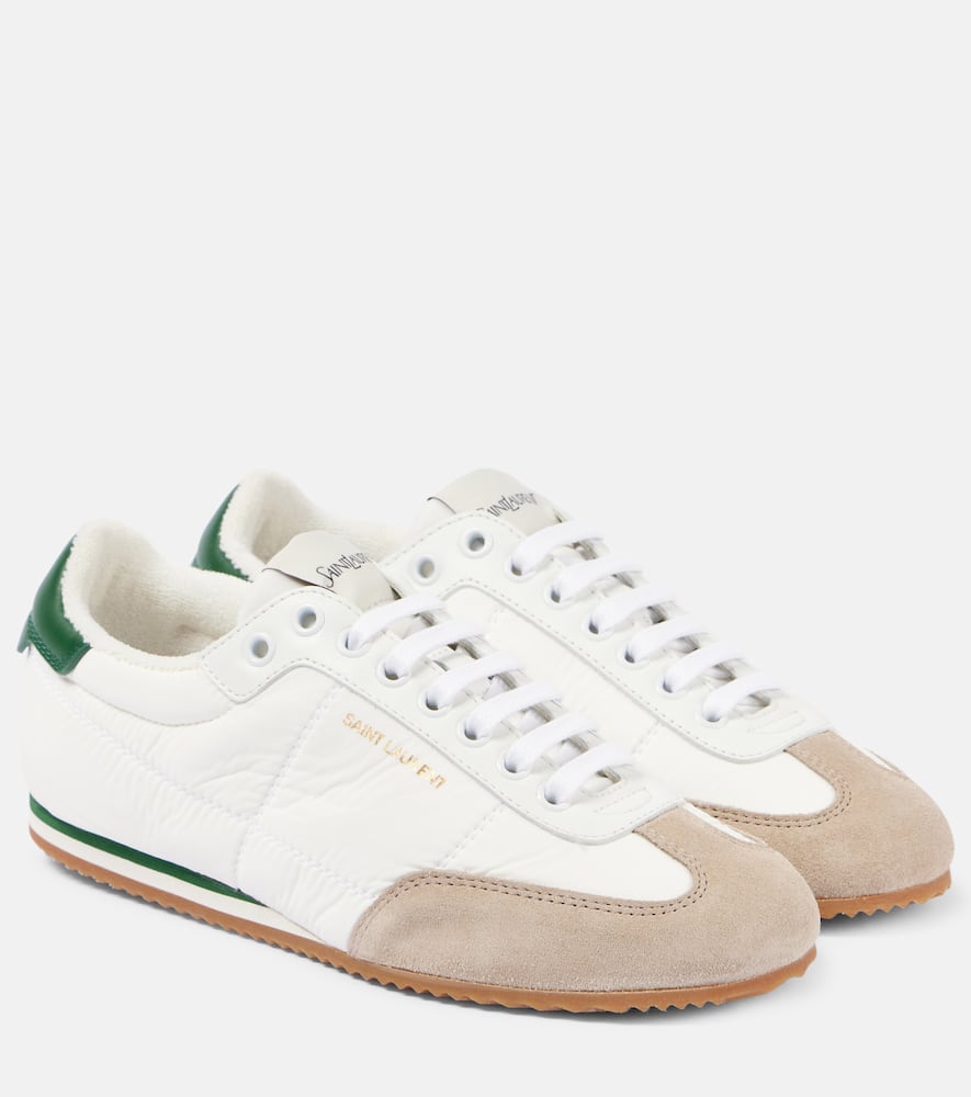 Aston suede-trimmed sneakers