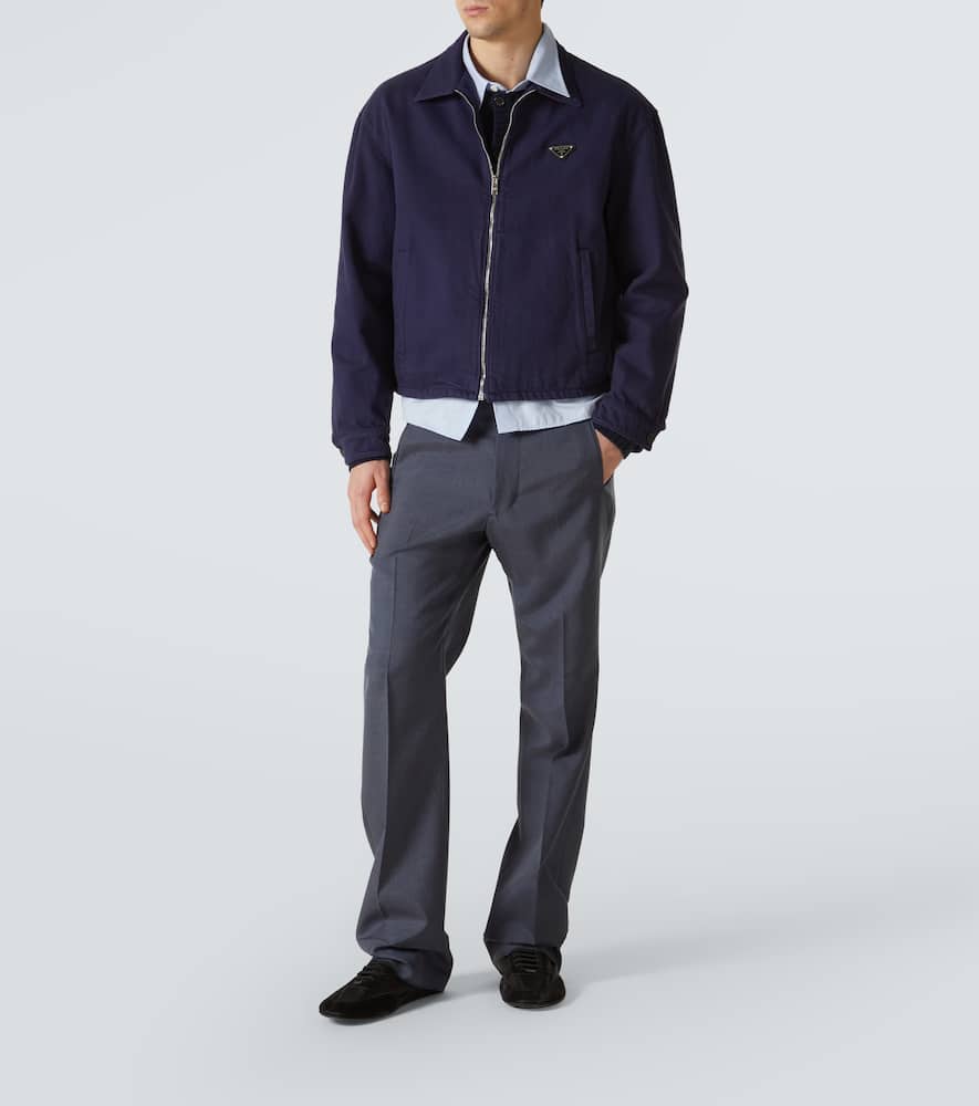 Prada Denim Jacket In Blau