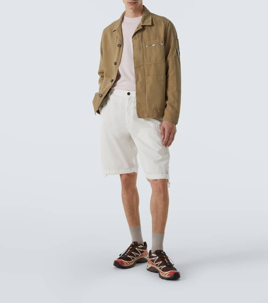 C.p. Company Twill Shirt Jacket In Grün