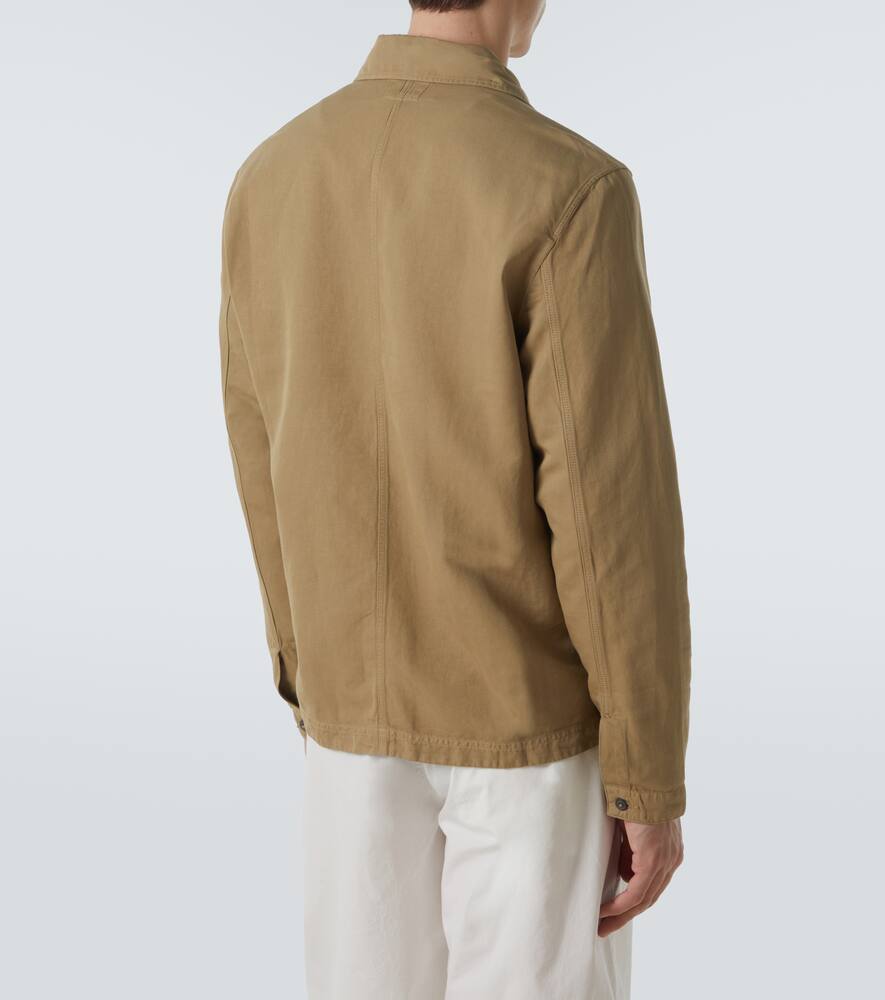 C.p. Company Twill Shirt Jacket In Grün