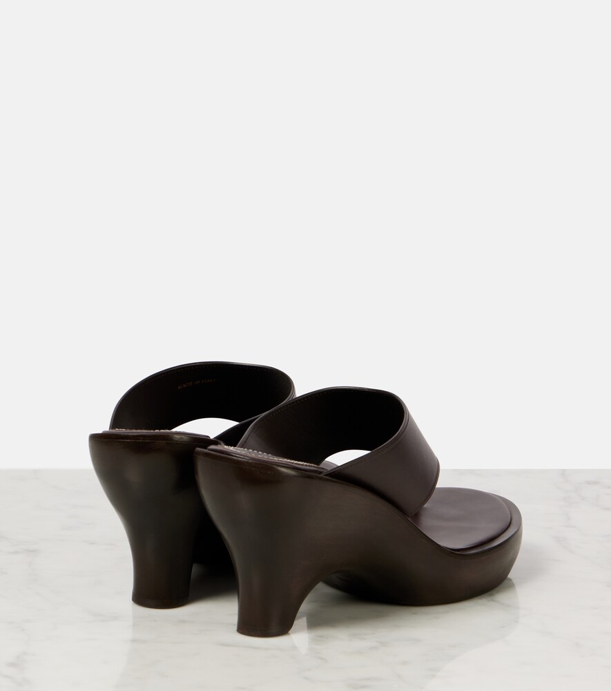  Zimmermann Zimmermann Wild 95 Leather Wedge Mules 