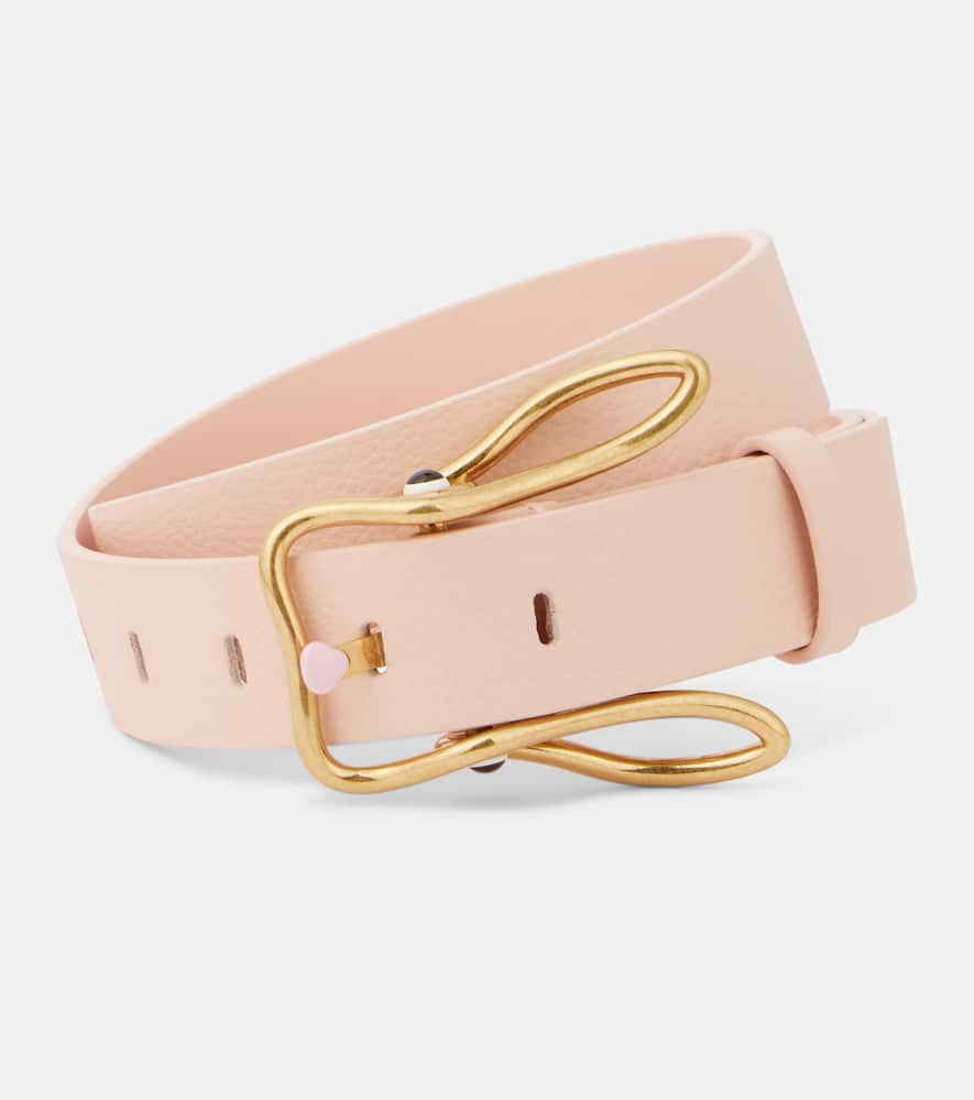BOTTEGA VENETA BUNNY LEATHER BELT
