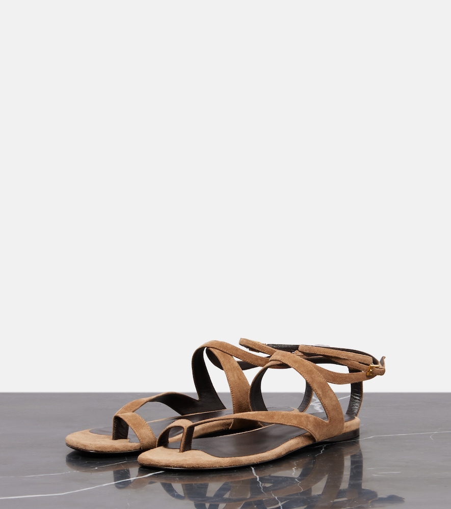  Khaite Khaite Sandalen Aimee Aus Veloursleder 