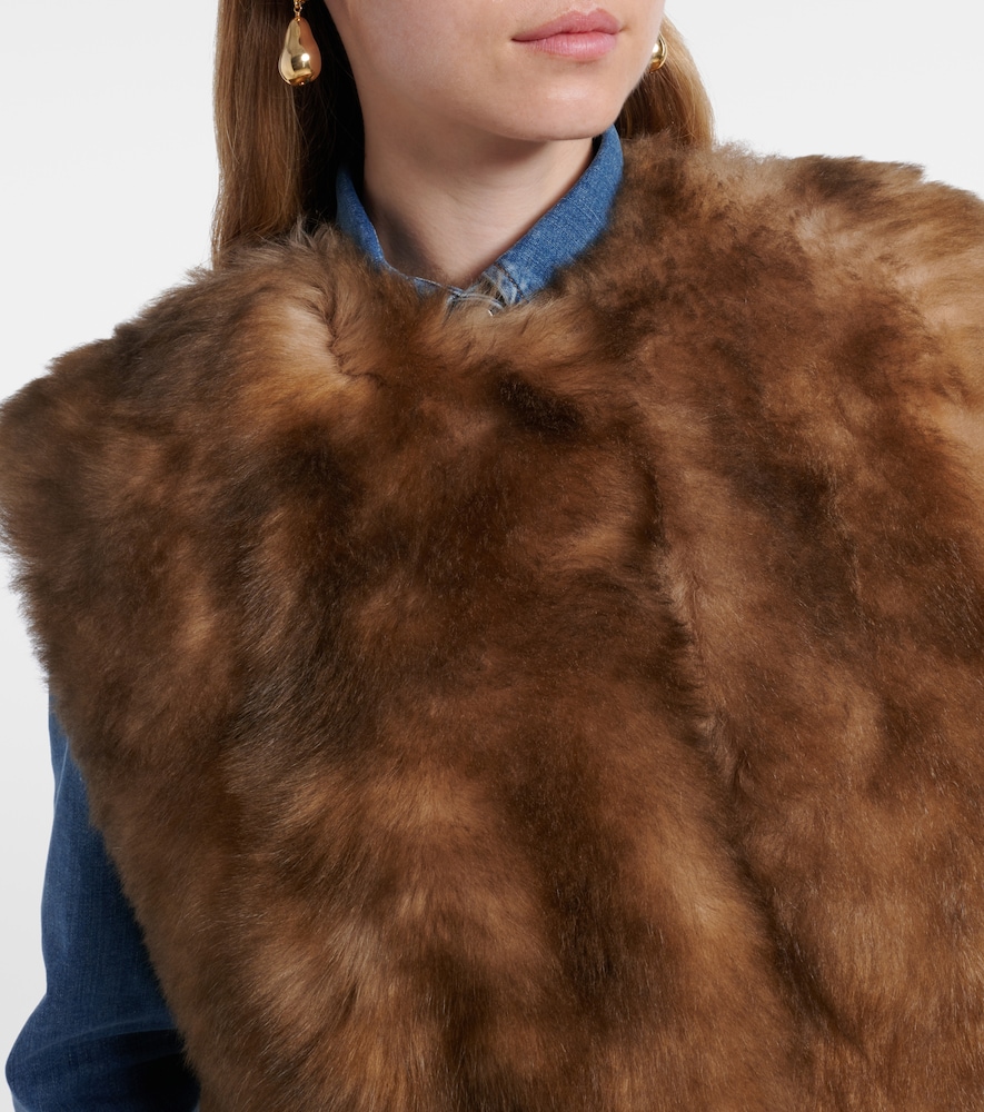  Dolce&gabbana Dolce&gabbana Cropped-weste Aus Shearling 