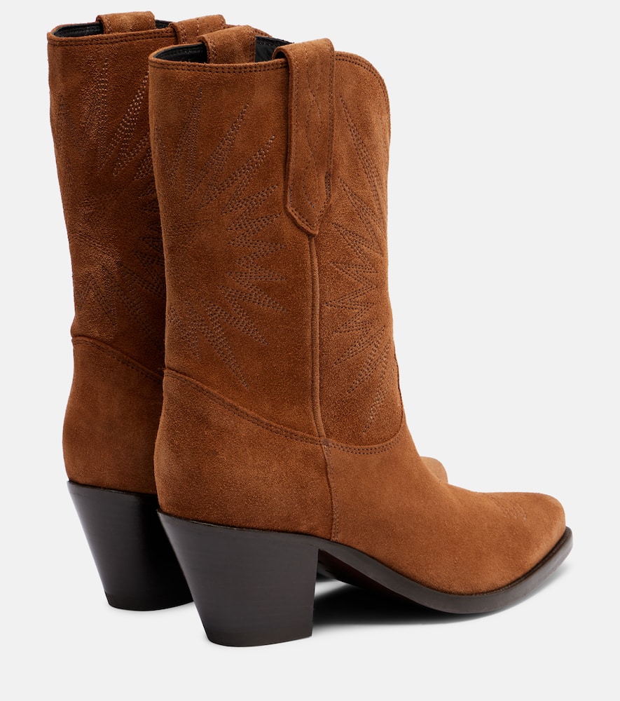 Golden Goose Wish Star Pointed Toe Western Boot In Brown