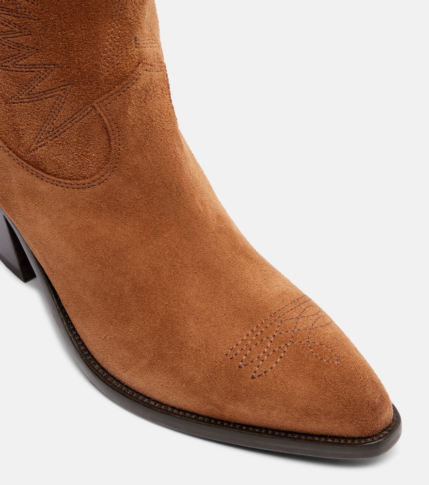 Golden Goose Wish Star Pointed Toe Western Boot In Brown