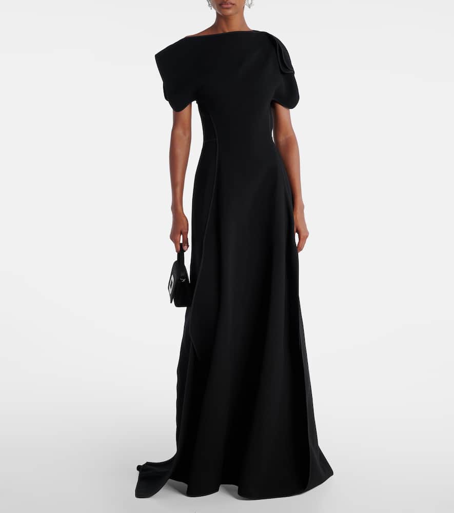 Maticevski Synergy Asymmetric Gown In Black