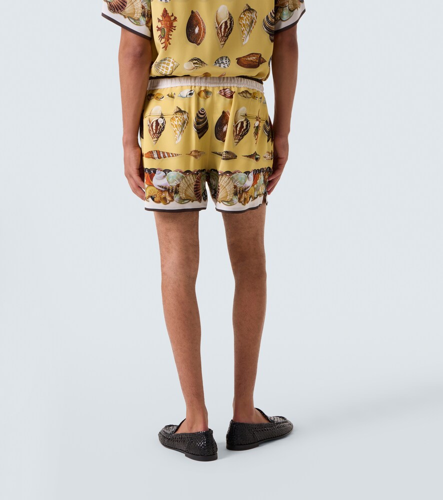  Dolce&gabbana Dolce&gabbana Bedruckte Shorts Aus Seide 