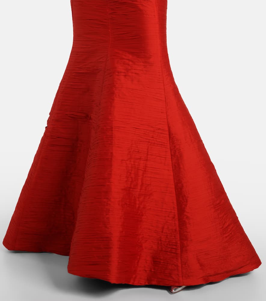 Marmar Halim Bustier Gown In Red