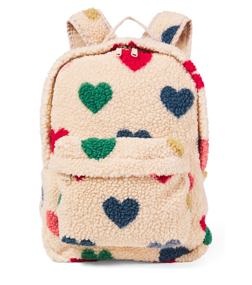 Konges Sløjd Kids' Jody Heart-pattern Backpack In Neutral