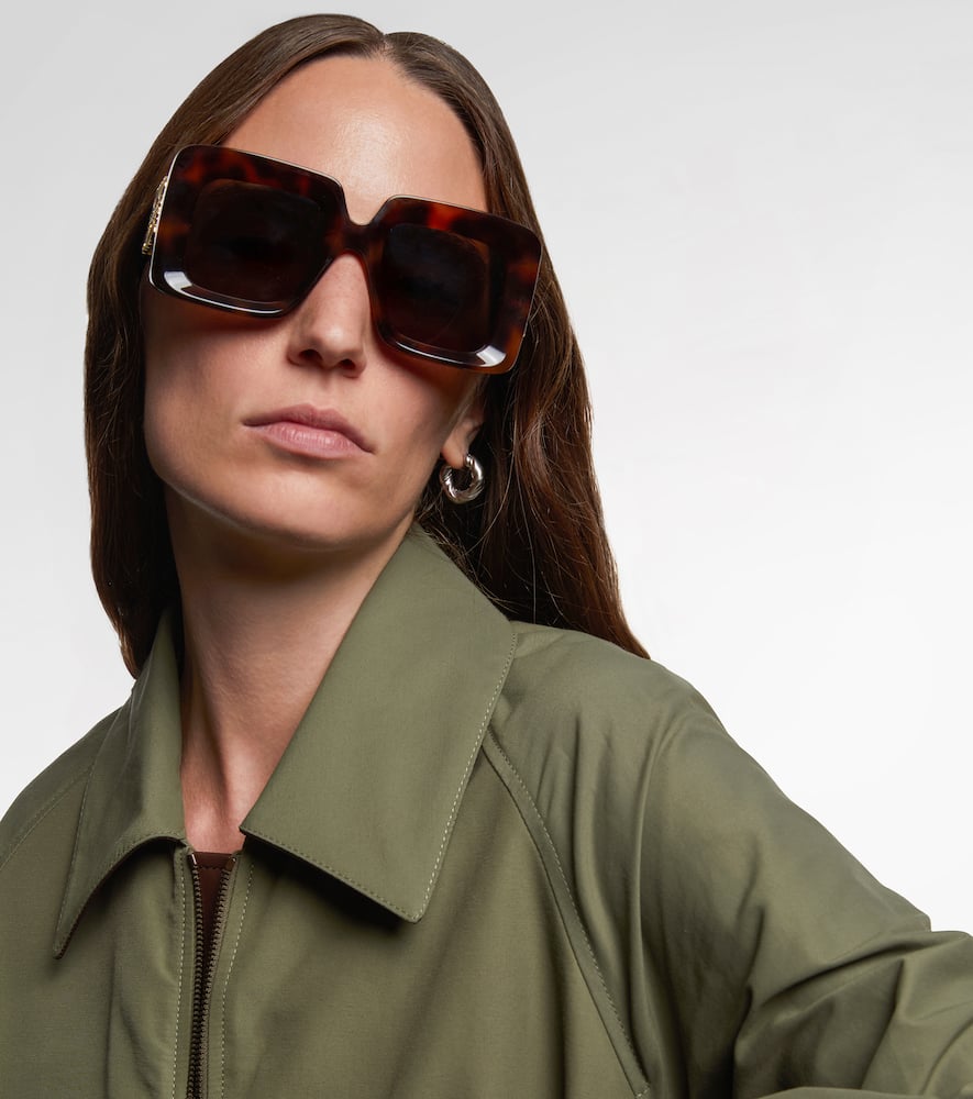 Loewe Anagram Oversized Square Sunglasses In Multi