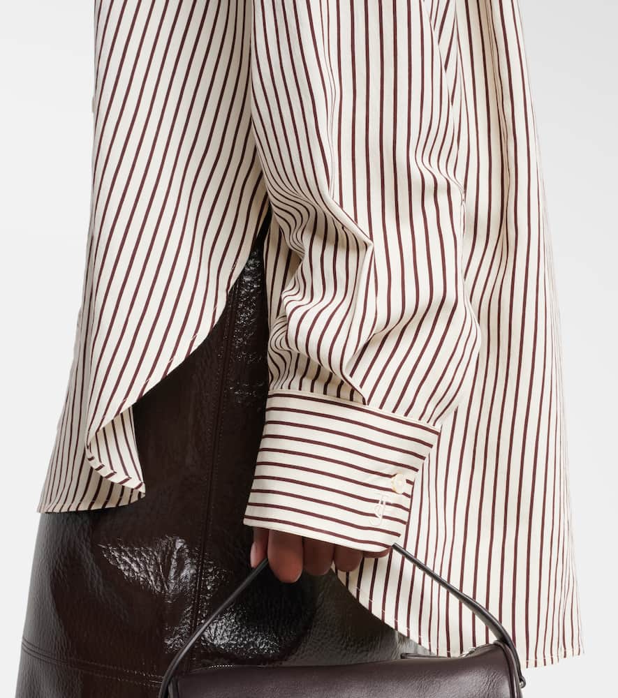 The Frankie Shop Peri Striped Poplin Shirt In Multi