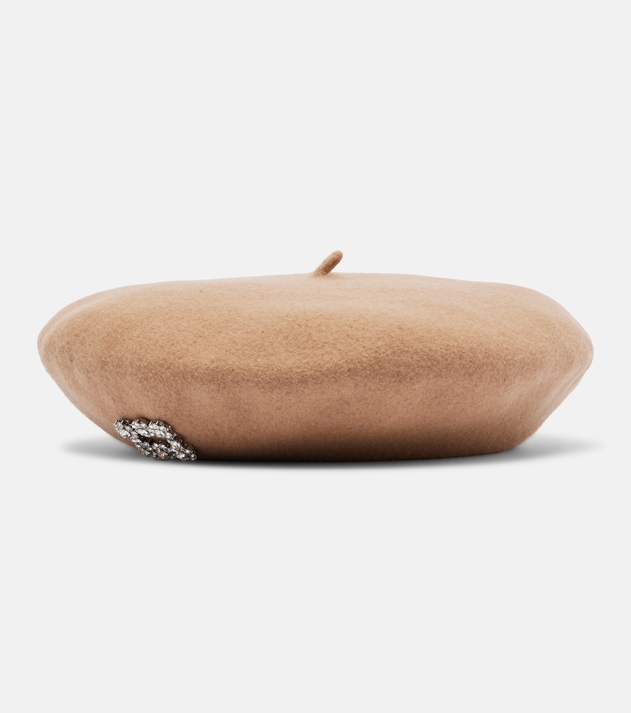 Roger Vivier Embellished wool beret | Thumbnail 5