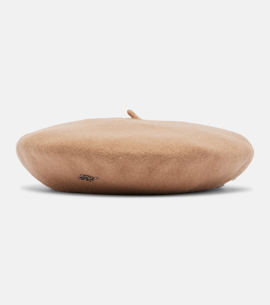  Roger Vivier Roger Vivier Embellished Wool Beret 