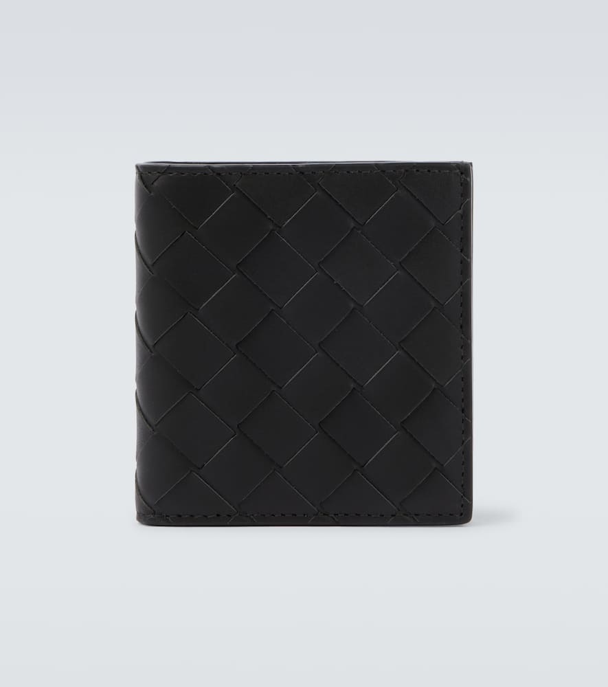 Bottega Veneta Intrecciato Leather Wallet In Green