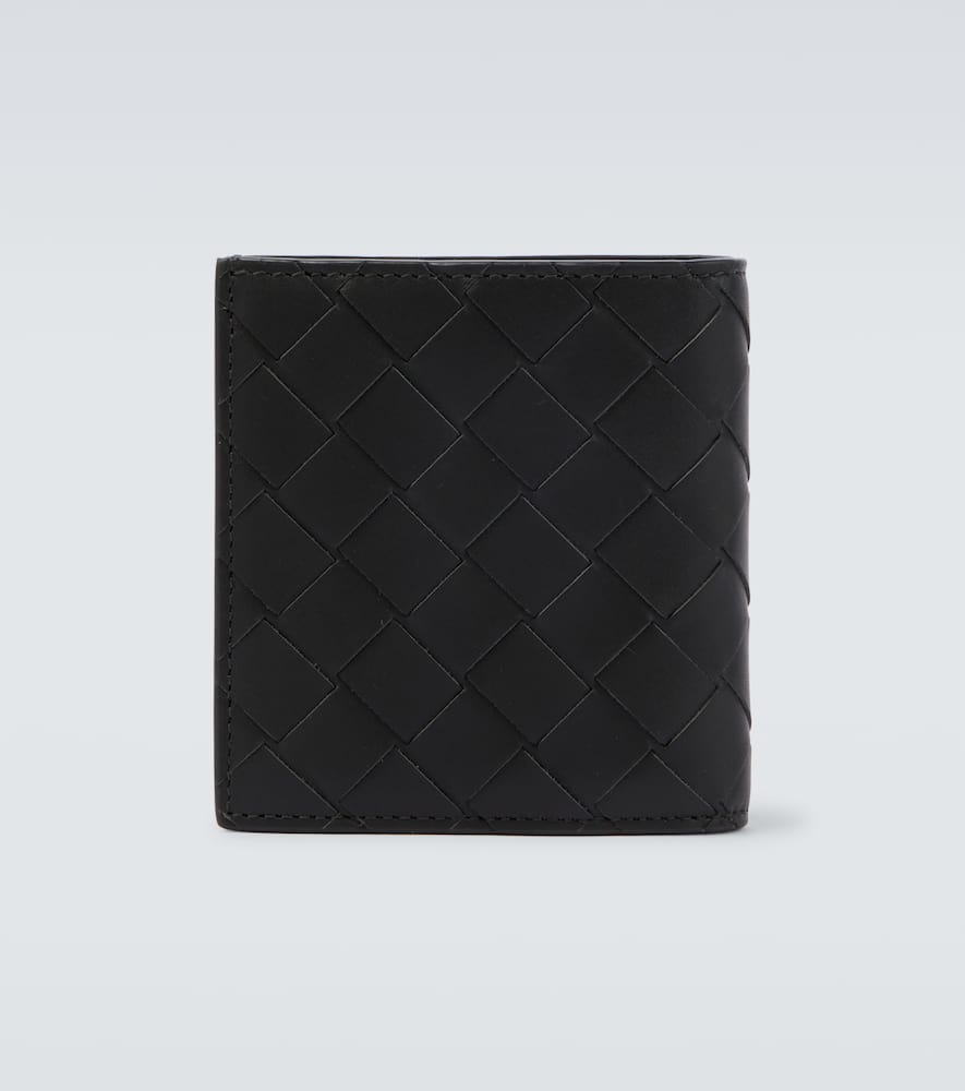 Bottega Veneta Intrecciato Leather Wallet In Green