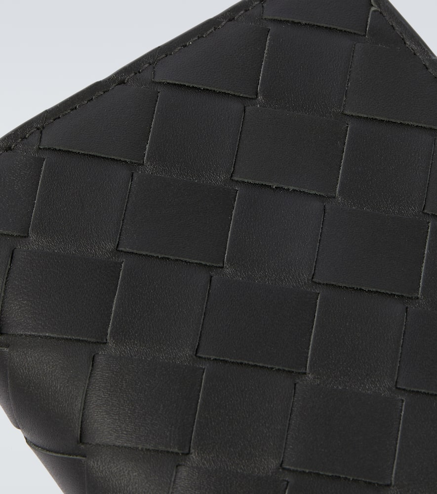 Bottega Veneta Intrecciato Leather Wallet In Green