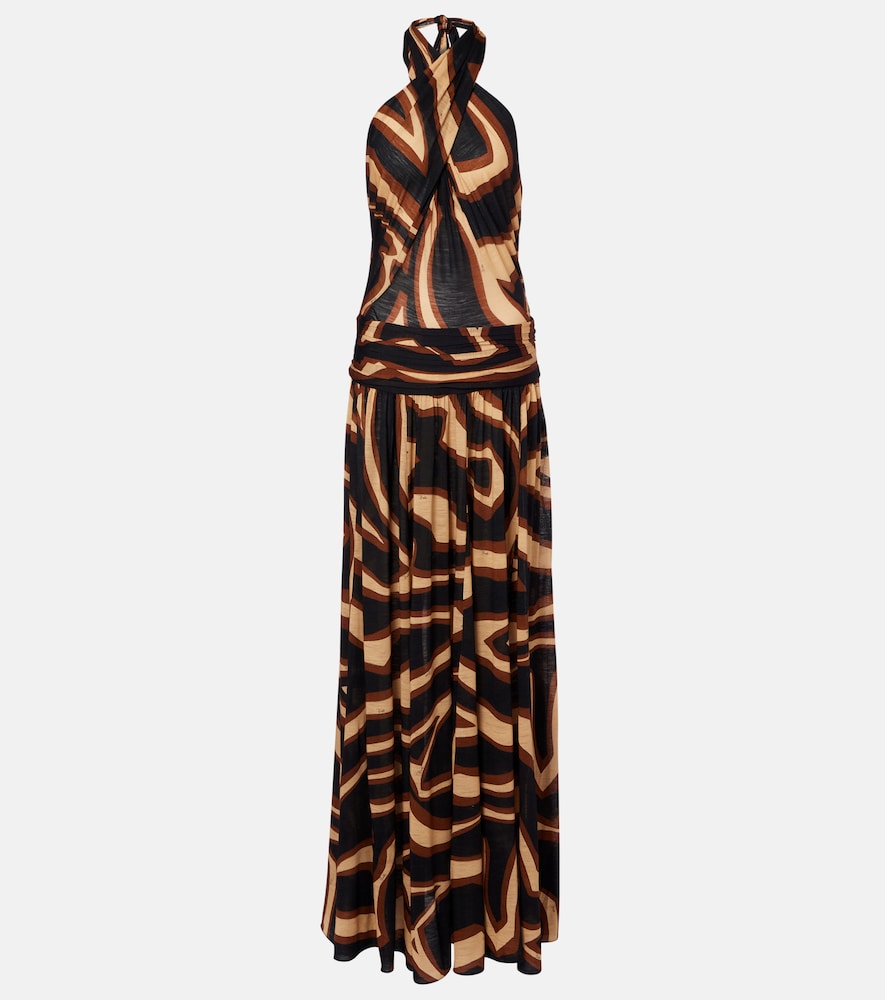 Pucci Printed wool-blend cocktail dress