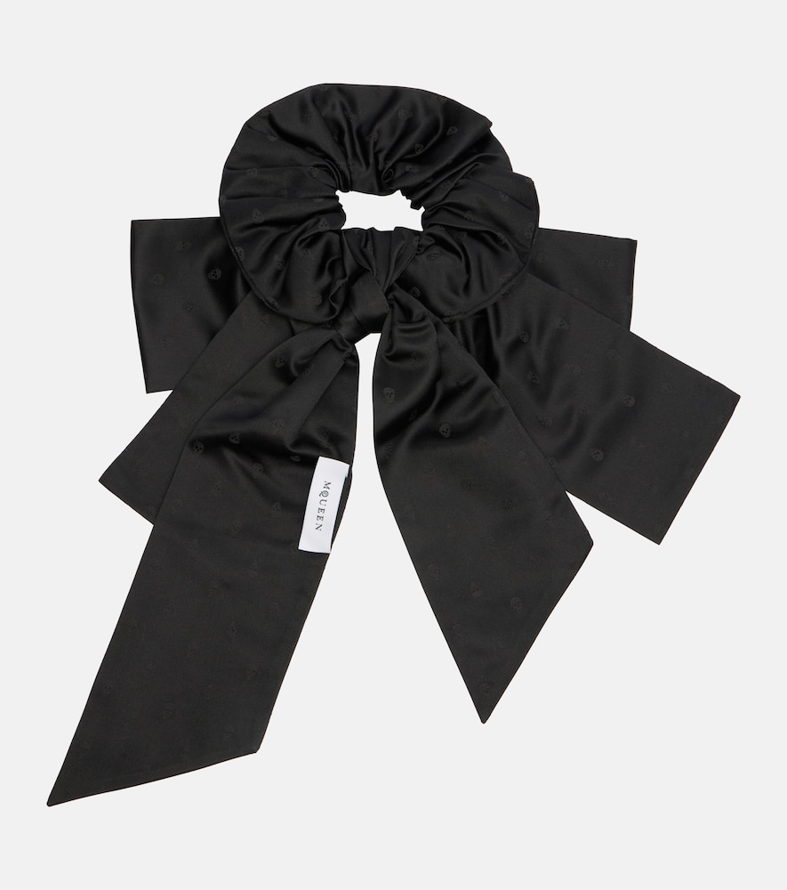  Mcqueen Mcqueen Skull Silk Jacquard Scrunchie 