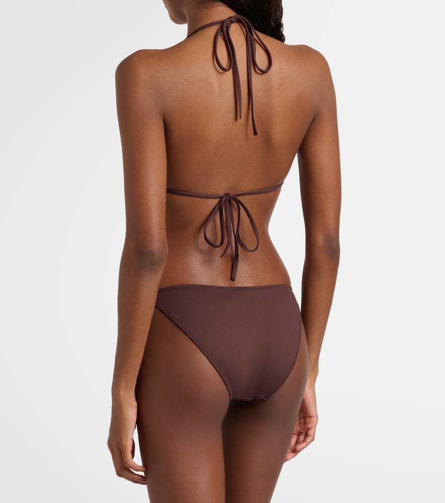 Melissa Odabash Chain-details Bikini Bottoms In Brown