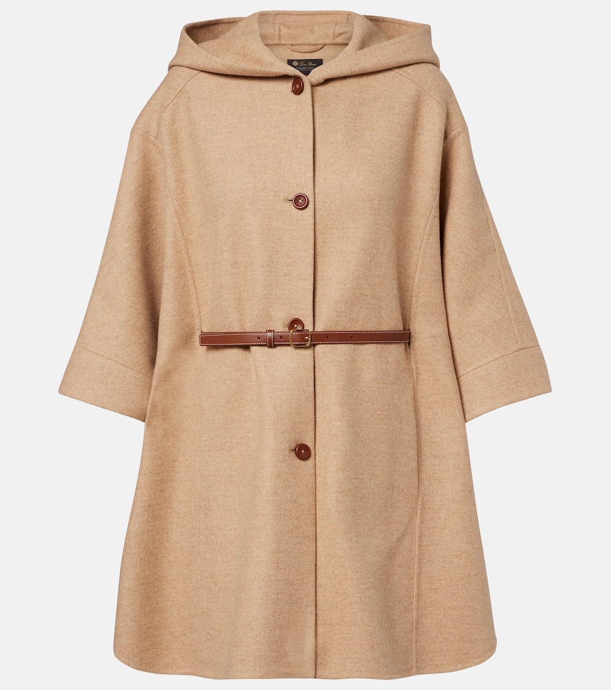 Loro Piana Loro Piana Belted wool and cashmere cape　Loro Piana ベルト付きウール＆カシミアケープ