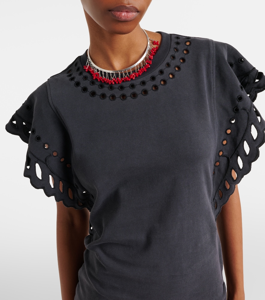 Orlane Embroidered Cotton Minidress