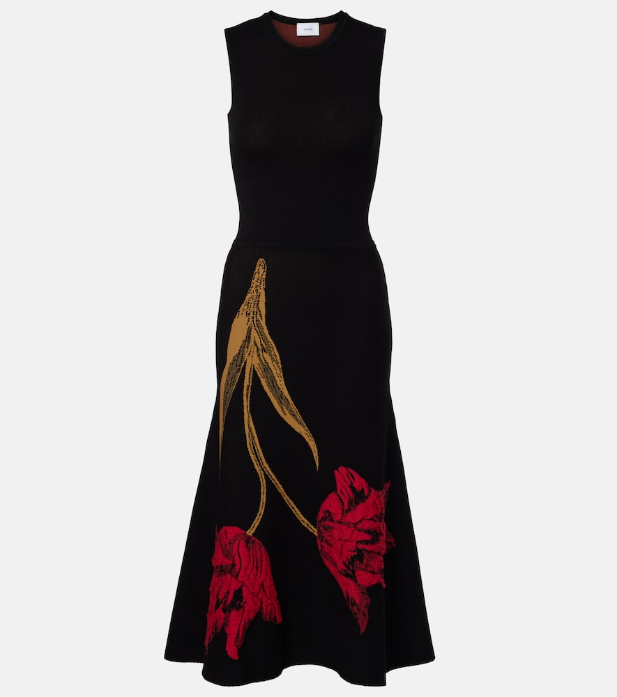 Erdem Floral jacquard midi dress