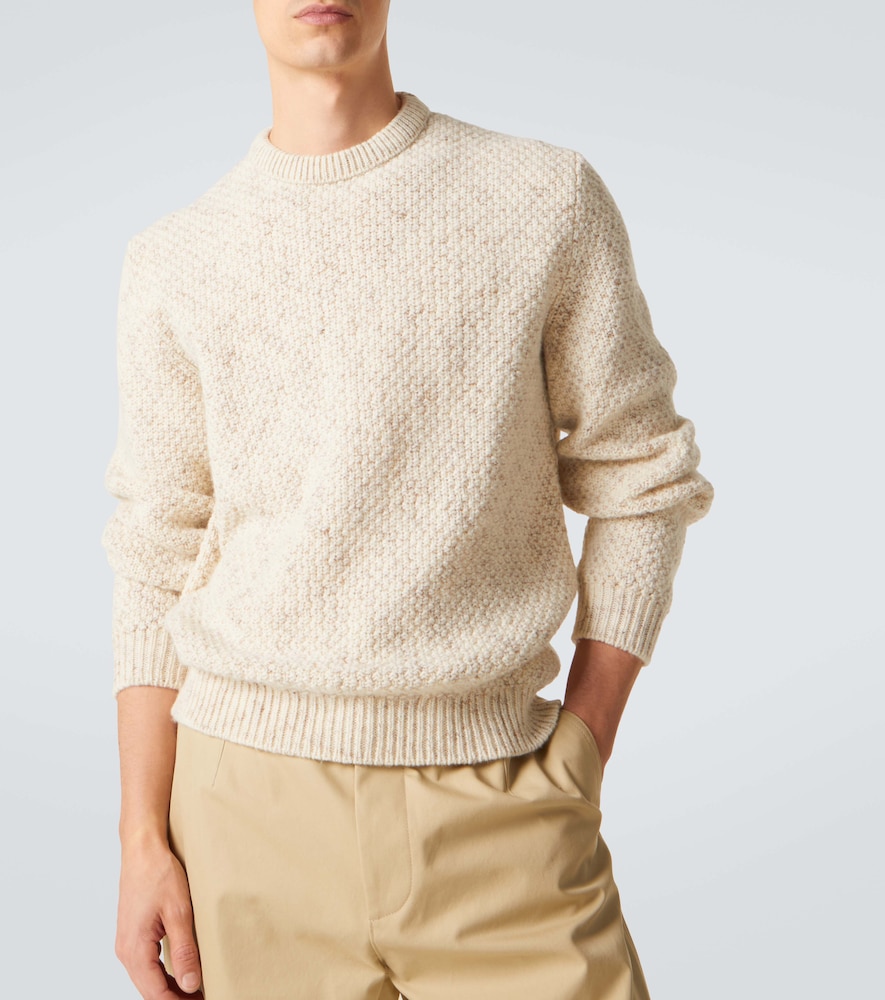  Loro Piana Loro Piana Pullover Ash Aus Wolle, Kaschmir, Leinen Und Seide 