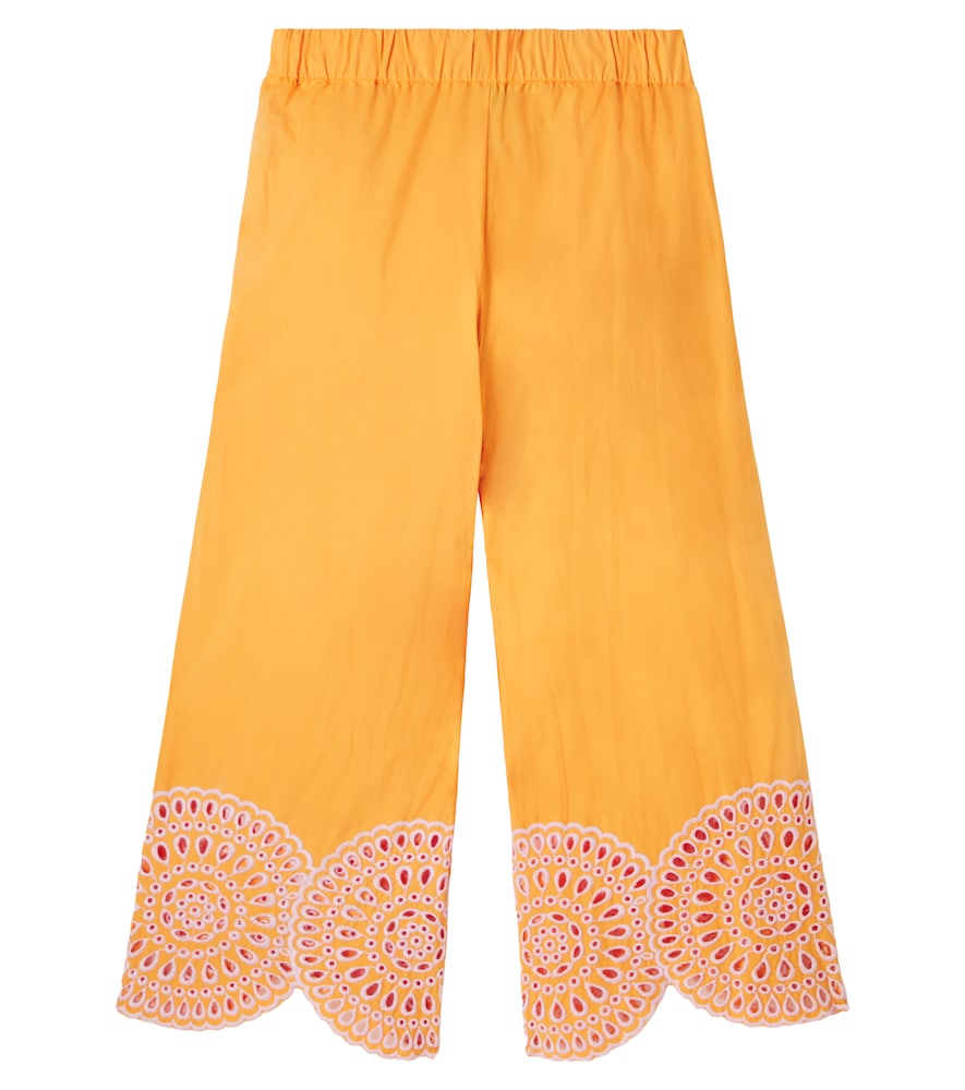  Stella Mccartney Kids Stella Mccartney Kids Weite Hose Aus Baumwollpopeline 