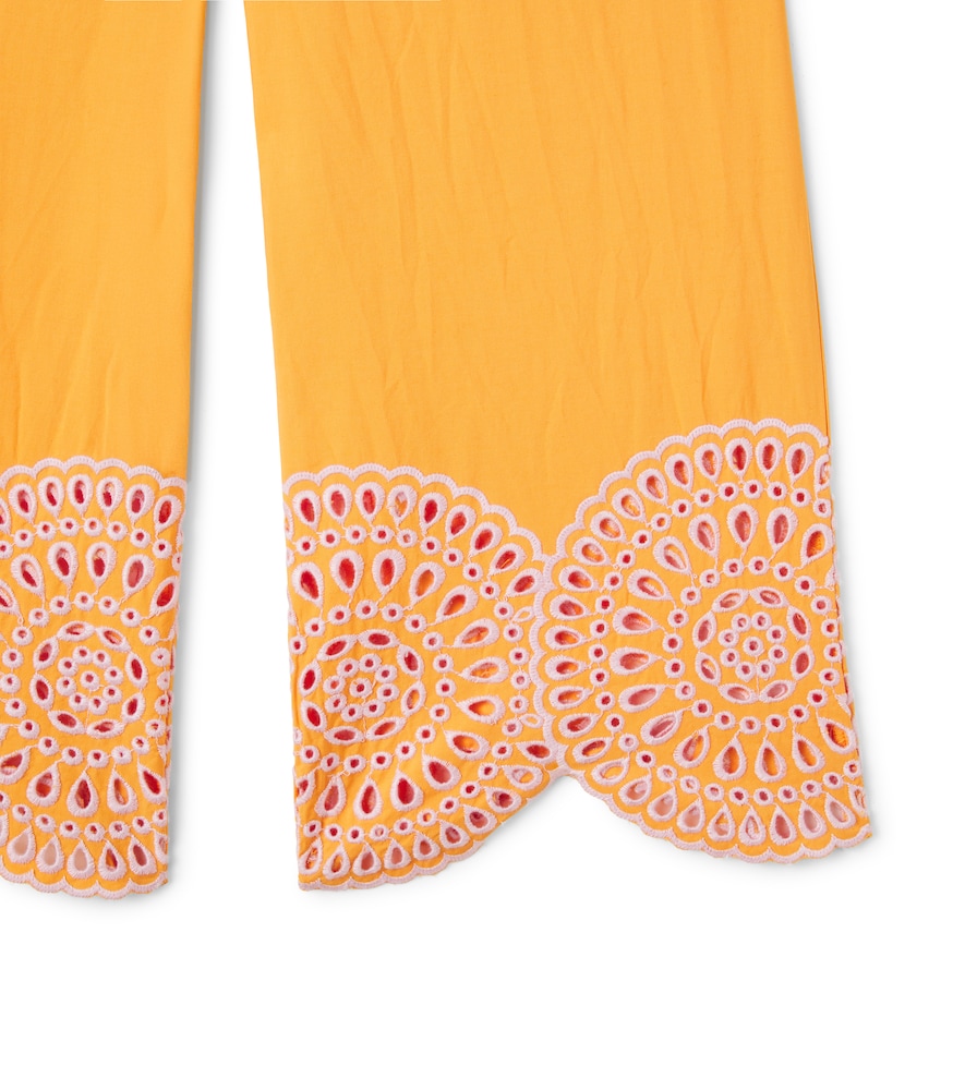  Stella Mccartney Kids Stella Mccartney Kids Weite Hose Aus Baumwollpopeline 