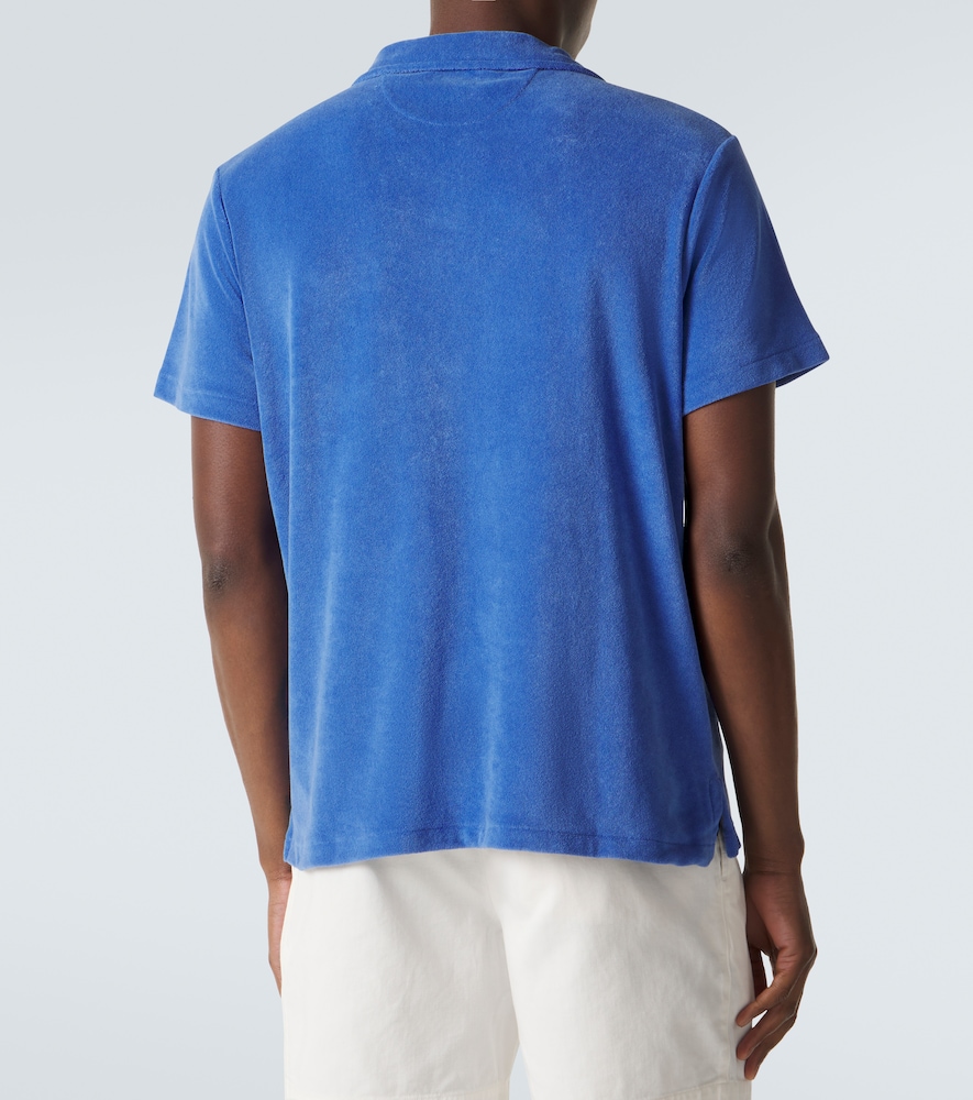 Cotton-Blend Terry Polo Shirt