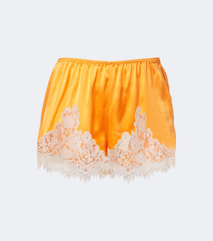 Dôen Short Iona en satin de soie à dentelle